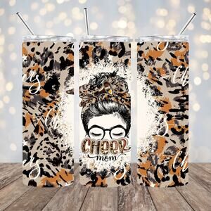 Cheer Mom Cheerleader 20oz Tumbler With Straw